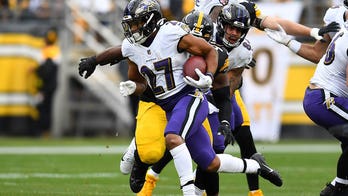 JK Dobbins rushes for over 100 yards with TD, Ravens skirt by rival Steelers