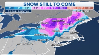 Snowy weather to persist in interior Northeast through weekend
