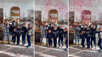 Washington family with 6 sons erupts in excitement during gender reveal of 7th child: 'Pure shock'