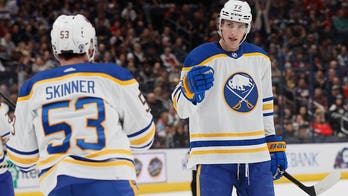 Sabres' Tage Thompson nets 5 goals in blowout win over Blue Jackets