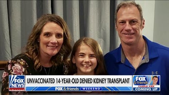 Teen denied kidney transplant because she's not vaccinated for COVID, say parents