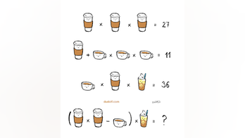 Coffee cup brain teaser: Can you solve this math puzzle?