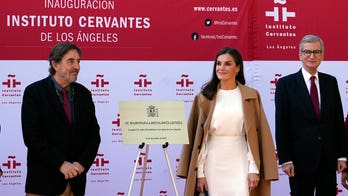 Spain’s Queen Letizia visits LA to promote Spanish language, culture