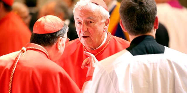 Archbishop of Westminster Cardinal Vincent Nichols attends the Consistory for the creation of new cardinals led by Pope Francis at the St. Peter's Basilica.