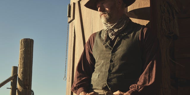 James Badge Dale as John Dutton Sr in "1923," the prequel to "Yellowstone."