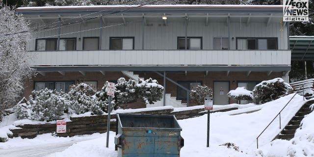 Exterior view of a house on Linda Lane in Moscow, Idaho, Dec. 15, 2022. Investigators requested footage from a surveillance camera at this home in their search for clues in the Nov. 13 quadruple murder.