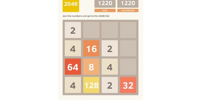 The game 2048.