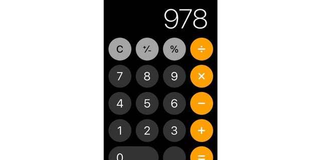 The Apple iPhone's calculator