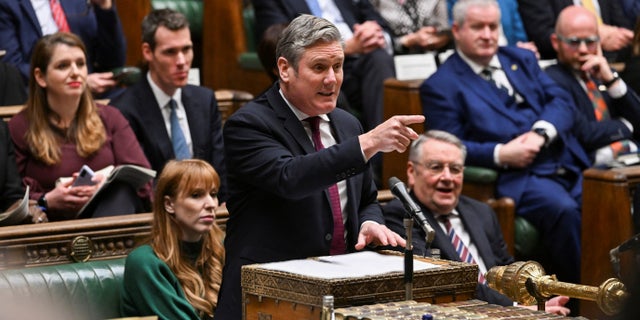 British Labour Party leader Keir Starmer speaks at the House of Commons in London Dec. 7, 2022.