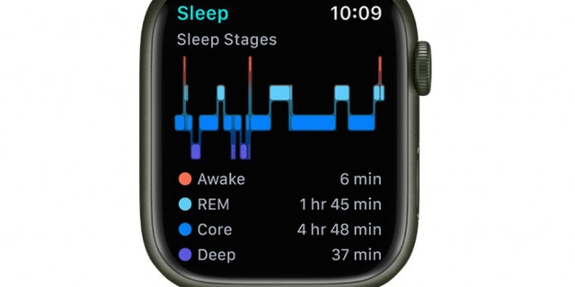 The Apple Watch can track your sleep stages.