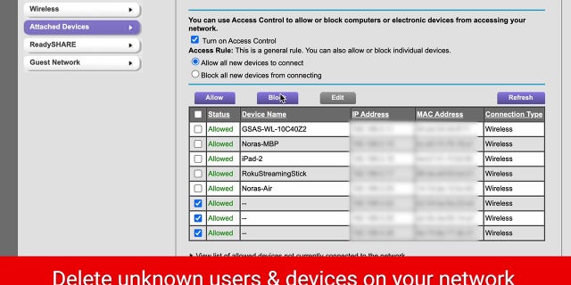 Wi-Fi controls