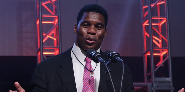 Georgia Republican Senate candidate Herschel Walker delivers his concession speech during an election night event at the College Football Hall of Fame in Atlanta on Tuesday.