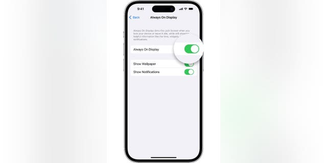 Screenshot of instructions on how to select