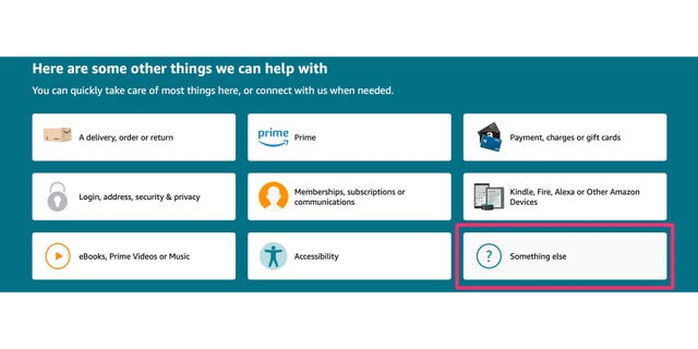 Screenshot instructing you to select the something else button.