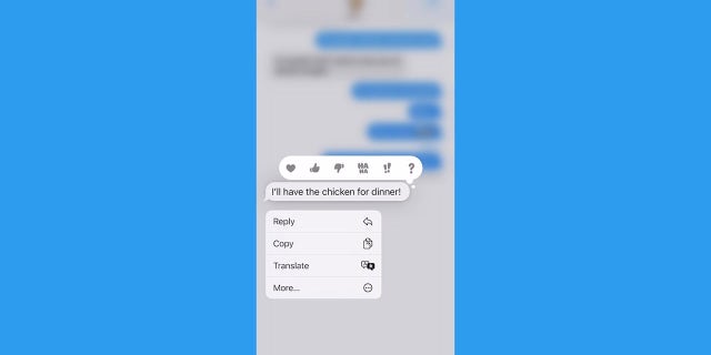 Ship a enjoyable message with these iPhone tips 6 Rather than typing a response back to whomever you’re texting, you can simply give the message a thumbs up or a heart with the Tapback effect.