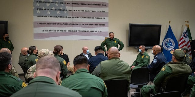 Homeland Security Secretary Alejandro Mayorkas visited the U.S. Customs and Border Protection unit in El Paso, Texas on Tuesday.