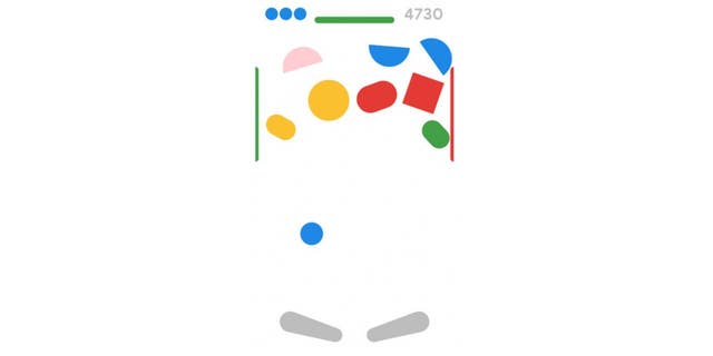 El juego Google Pinball.