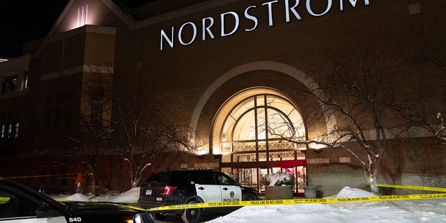 Officials close off the West Wing of the Mall of America after a shooting was reported on Friday, December 23, 2022, in Bloomington, Minnesota.  A shooting caused the closure of the Mall of America on Friday night, mall officials and police in suburban Minneapolis said. 