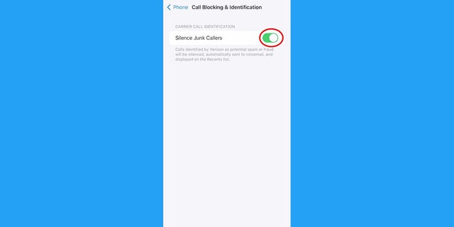 Instructions on how to block spam on an iPhone.