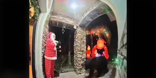 A very sneaky and hungry bear was caught on camera helping itself to a Chick-fil-A dinner that had just been delivered to a Central Florida family's home.