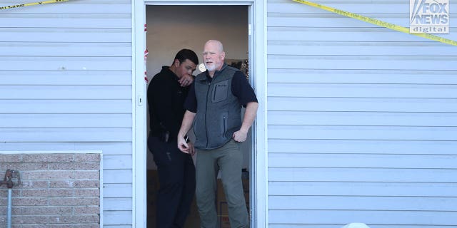 Moscow Police Chief, James Fry helps to transfer the belongings of the victims of the Univeristy of Idaho quadruple homicide which are being removed from the house in Moscow, Idaho, Wednesday, December 7, 2022.