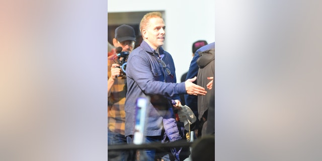 Hunter Biden Spotted at NYC Art Gallery Selling Paintings for Up to $200k 2 New York, NY - Hunter Biden was spotted in New York City at the Georges Bergès Gallery.