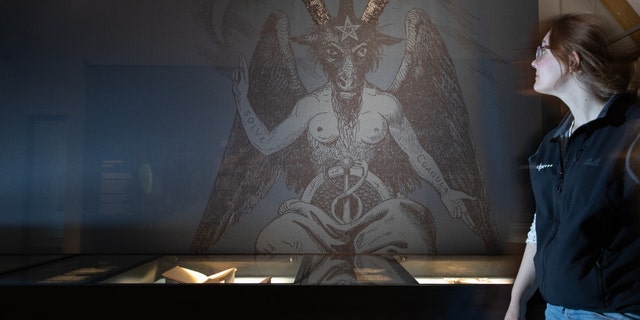 The Satanic Temple's statue of Baphomet was based on a drawing by occultist Éliphas Lévi, pictured above at a museum in Germany.