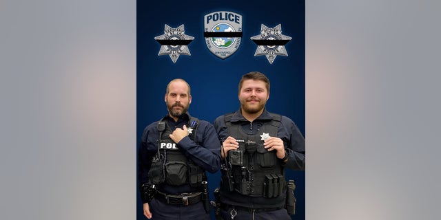 Bay St. Louis Police Steven Robin, 34, and Branden Estorffe, 23, were shot and killed Wednesday by a woman who was also killed, authorities said.