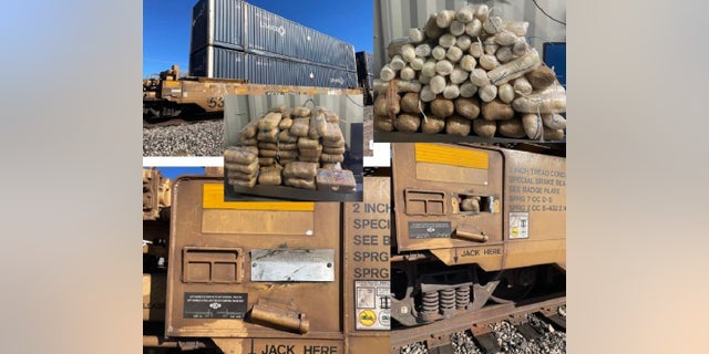 A hidden compartment in a train arriving from Mexico contained more than 700,000 fentanyl pills and methamphetamine, Arizona border officials said.