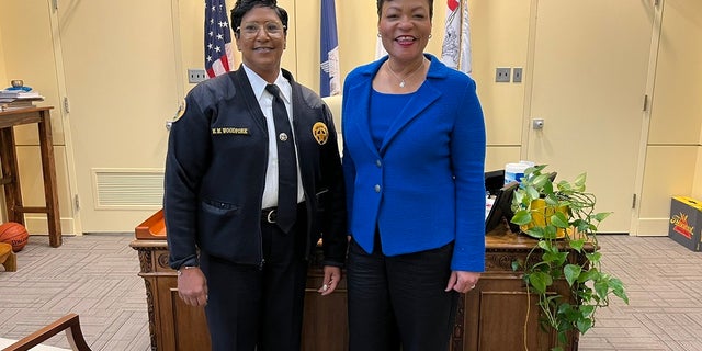 New Orleans Mayor LaToya Cantrell and newly appointed interim New Orleans Police Department Supt. Michelle Woodfork.