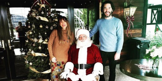 Tom Pelphrey posted his own set of pictures on Instagram, including one with Santa Claus.