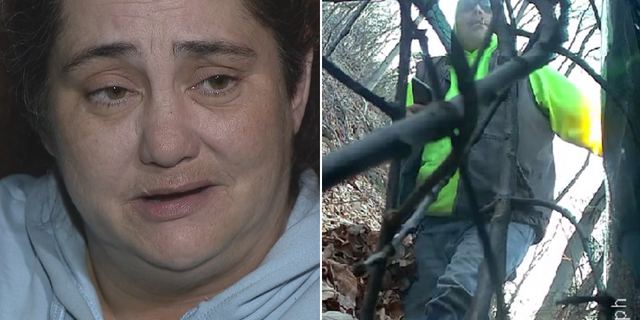 Carla Long is looking for this man, right, who she says saved her life Monday following a car crash.