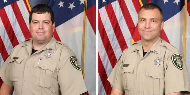 Deputies Marshall Ervin, Jr. (left) and Jonathan Koleski (right) were killed in September at a home in the Marietta area while arresting a suspect wanted for theft. 