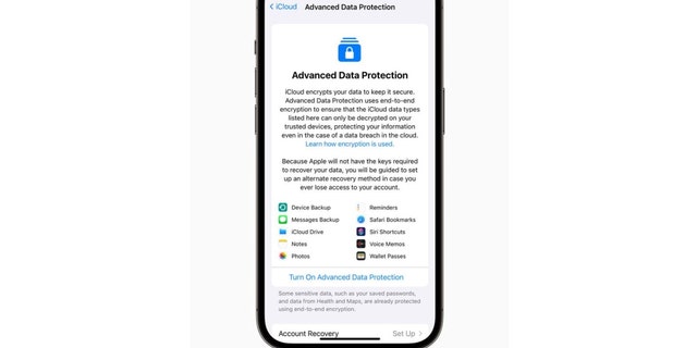 Advanced Data Protection for iCloud uses end-to-end encryption to provide Apple’s highest level of cloud data security.