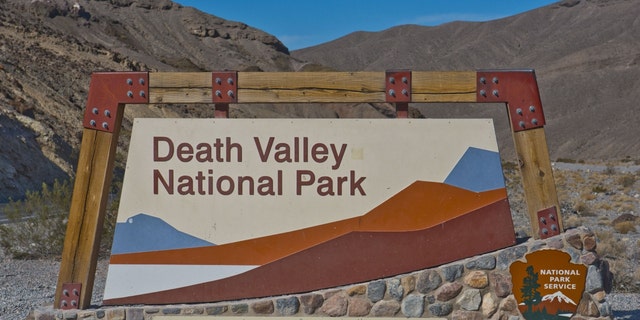 A sign for California's Death Valley National Park