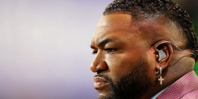 David Ortiz prior to Game 3 of the National League Championship Series between the San Diego Padres and the Philadelphia Phillies at Citizens Bank Park Oct. 21, 2022, in Philadelphia.