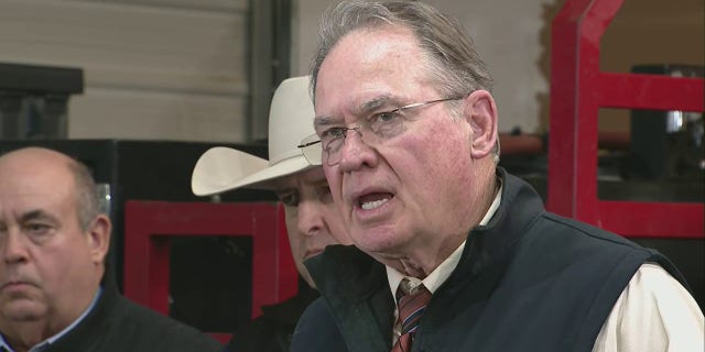 Wise County Sheriff Lane Akin held a press conference Friday night, saying authorities found the body of missing 7-year-old Athena Strand.