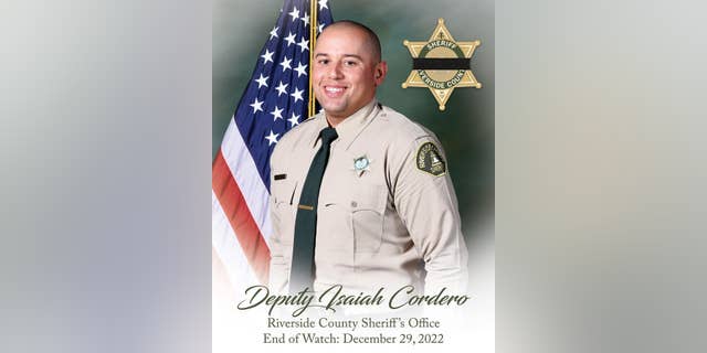 Riverside County Deputy Isaiah Cordero was shot and killed Thursday, December 29, 2022, during an attempted traffic stop in Jurupa County, California.