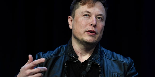 FILE - Tesla and SpaceX Chief Executive Officer Elon Musk speaks at the SATELLITE Conference and Exhibition in Washington, Monday, March 9, 2020.