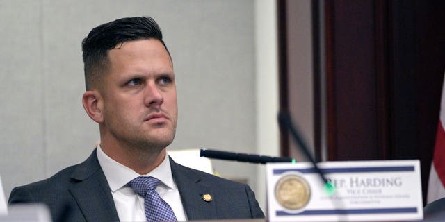 Florida state Rep. Joe Harding listens during a Local Administration and Veterans Affairs Subcommittee hearing in a legislative session Jan. 13, 2022, in Tallahassee, Fla.