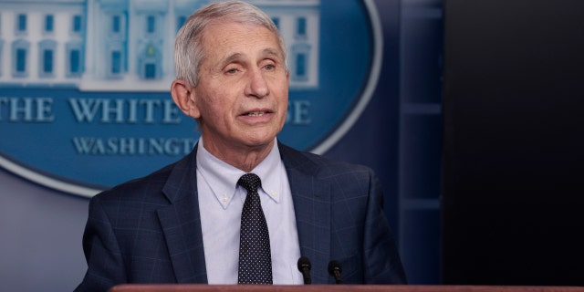 Dr. Anthony Fauci, Director of the National Institute of Allergy and Infectious Diseases and the Chief Medical Advisor to the President, at the White House on Dec. 1, 2021, in Washington, D.C. 