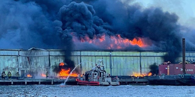 FDNY responds to a 3-alarm fire.