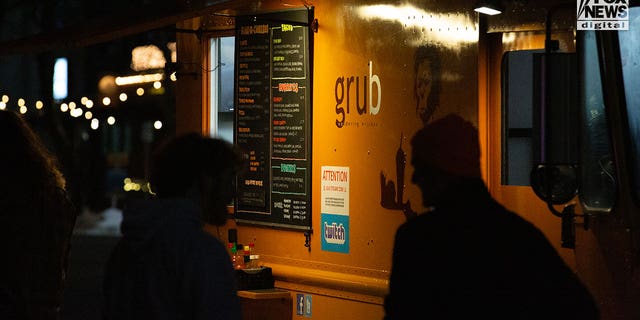 The Grub food truck is seen on Main Street in Moscow, Idaho on Friday, December 2, 2022. One of the last places that the victims of the November 13 quadruple homicide were seen was around the food truck, as captured in surveillance video.