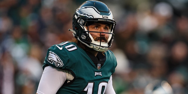 Gardner Minshew, #10 of the Philadelphia Eagles, looks on against the Tennessee Titans during the second half at Lincoln Financial Field on Dec. 4, 2022 in Philadelphia.