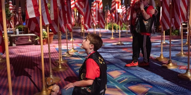 Children honor their lost loved ones during the five-day event.