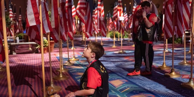 Children honor their lost loved ones during the five-day event.