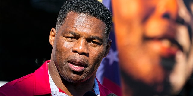 Republican Senate candidate Herschel Walker speaks during a campaign rally Tuesday, Nov. 29, 2022, in Greensboro, Georgia.