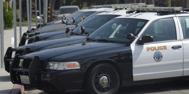 Long Beach police cars.