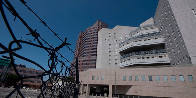 The main ICE detention center is seen in downtown Los Angeles, California on July 14, 2019. 