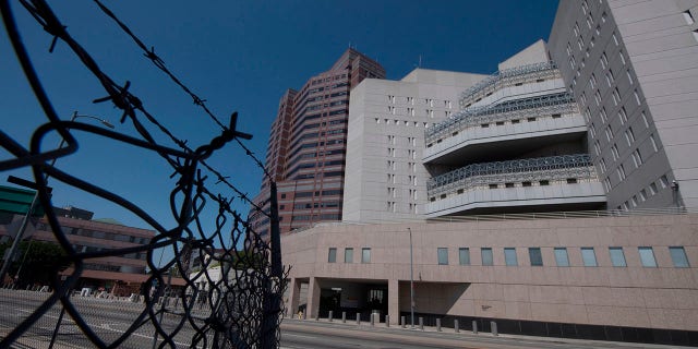 The main ICE detention center is seen in downtown Los Angeles, California on July 14, 2019.